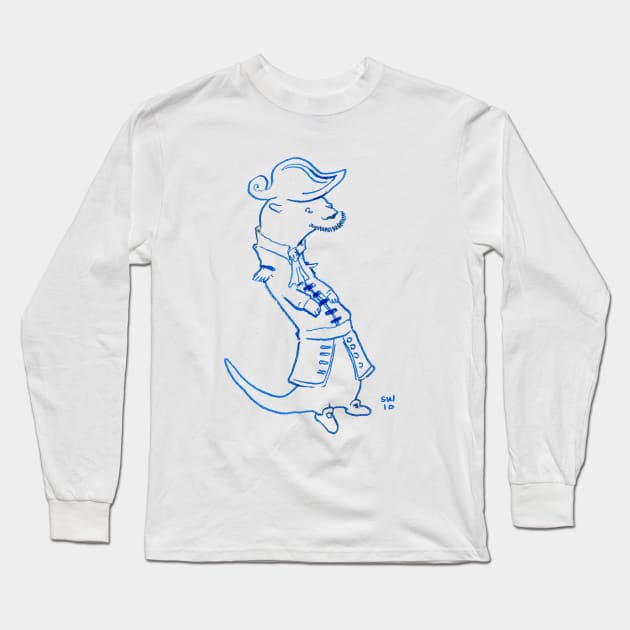 Admiral Otter Long Sleeve T-Shirt by CoolCharacters